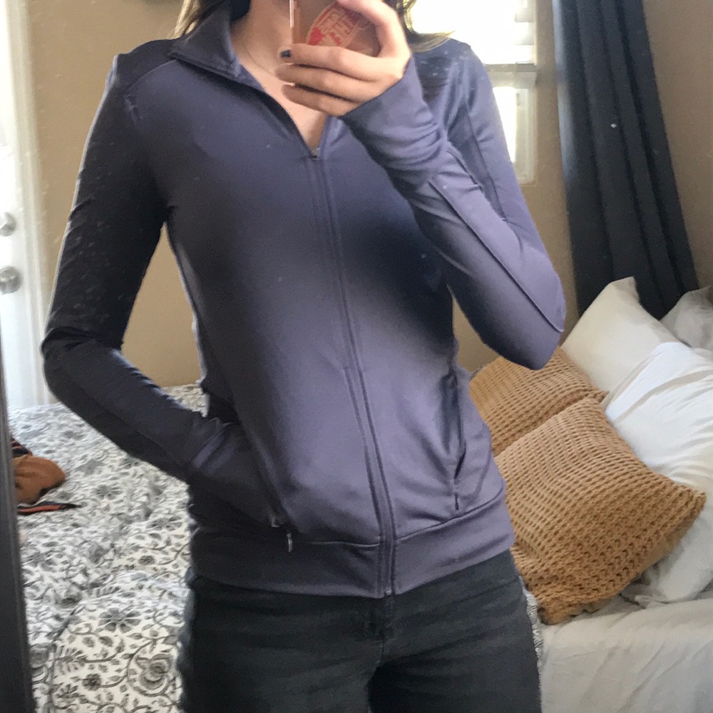 Purple workout jacket